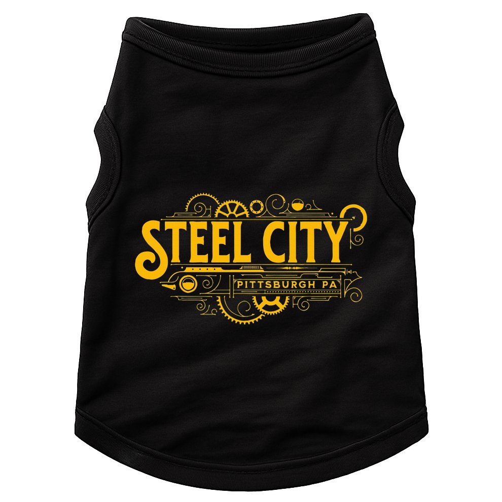 Steel City Pittsburgh Pennsylvania 412 Home Retro Doggie Tank