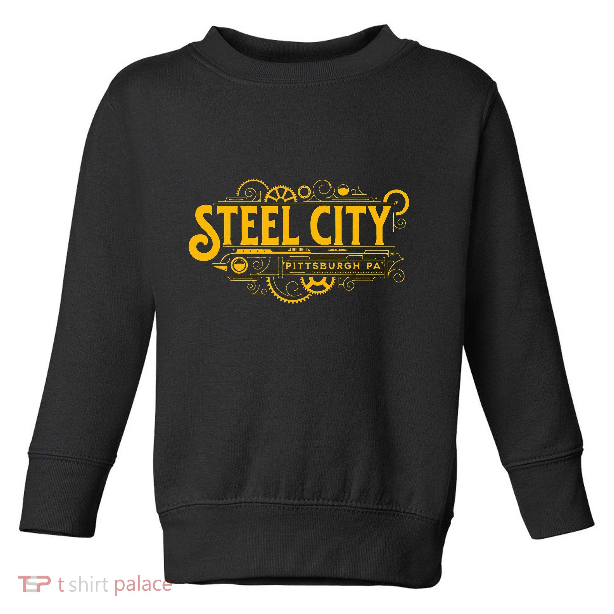 Steel City Pittsburgh Pennsylvania 412 Home Retro Toddler Sweatshirt