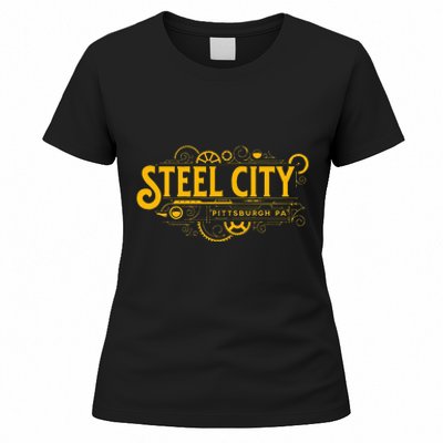 Steel City Pittsburgh Pennsylvania 412 Home Retro Women's T-Shirt