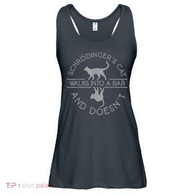 Schrodingers Cat Physics Ladies Essential Flowy Tank