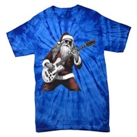 Santa Claus Playing Guitar Rock And Roll Christmas Gift Tie-Dye T-Shirt