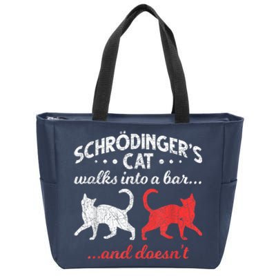 Schrodingers Cat Physics Zip Tote Bag