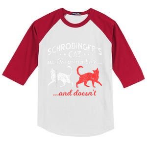 Schrodingers Cat Physics Kids Colorblock Raglan Jersey