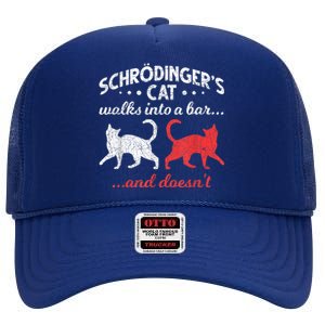 Schrodingers Cat Physics High Crown Mesh Back Trucker Hat