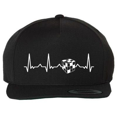 Speed Cubing Puzzle Cube Cuber Master Ekg Heartbeat Cool Gift Wool Snapback Cap