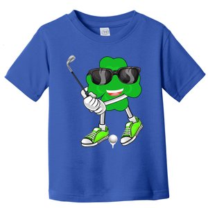 Shamrock Clover Playing Golf Saint Patrick's Day Gift Toddler T-Shirt