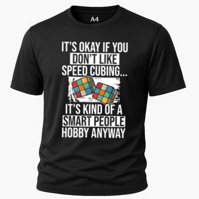 Speed Cubing Puzzle Cube Cuber Master Speed Cuber Humor Great Gift Cooling Performance Crew T-Shirt