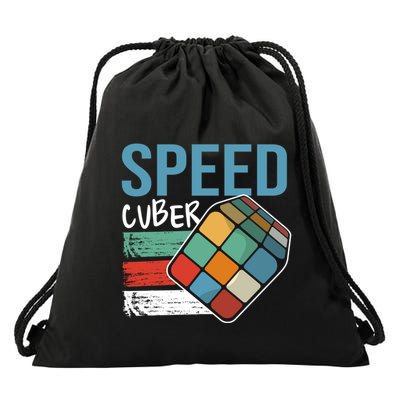 Speed Cubing Puzzle Cube Cuber Master Speed Cuber Math Gift Drawstring Bag