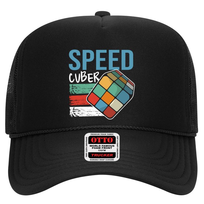 Speed Cubing Puzzle Cube Cuber Master Speed Cuber Math Gift Trucker Hat