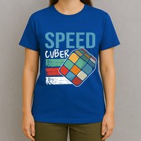 Speed Cubing Puzzle Cube Cuber Master Speed Cuber Math Gift T-Shirt