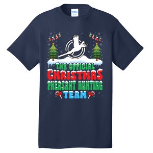 Snow Christmas Pheasant Hunting Team Tall T-Shirt