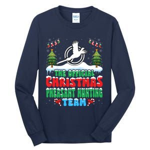 Snow Christmas Pheasant Hunting Team Tall Long Sleeve T-Shirt