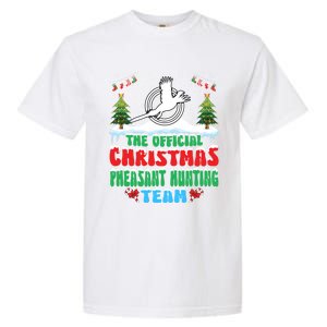 Snow Christmas Pheasant Hunting Team Garment-Dyed Heavyweight T-Shirt