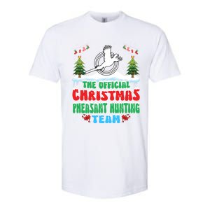 Snow Christmas Pheasant Hunting Team Softstyle CVC T-Shirt