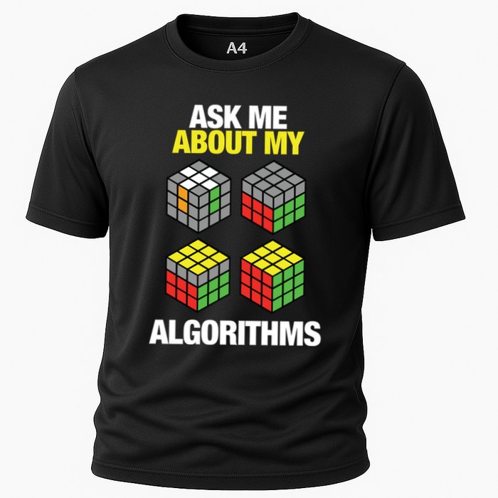 Speed Cubing Puzzle Cuber Cube Algorithms Great Gift Cooling Performance Crew T-Shirt