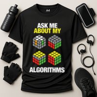 Speed Cubing Puzzle Cuber Cube Algorithms Great Gift Cooling Performance Crew T-Shirt