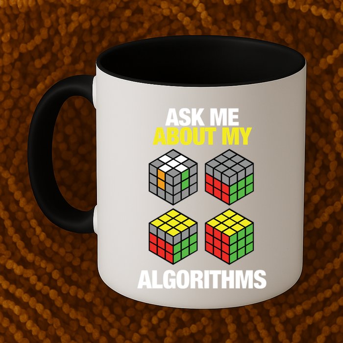 Speed Cubing Puzzle Cuber Cube Algorithms Great Gift Coffee Mug