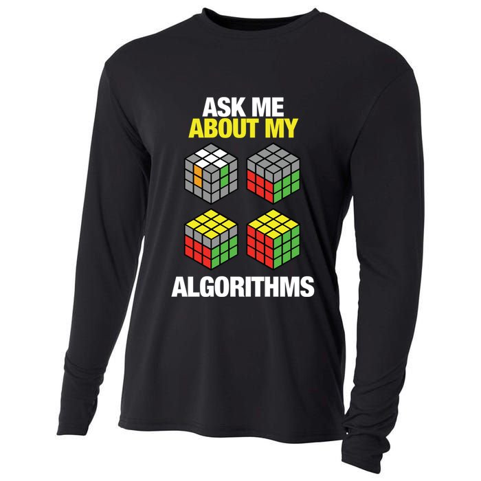 Speed Cubing Puzzle Cuber Cube Algorithms Great Gift Cooling Performance Long Sleeve Crew