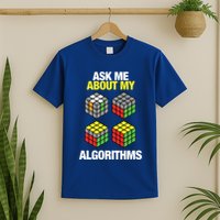 Speed Cubing Puzzle Cuber Cube Algorithms Great Gift T-Shirt