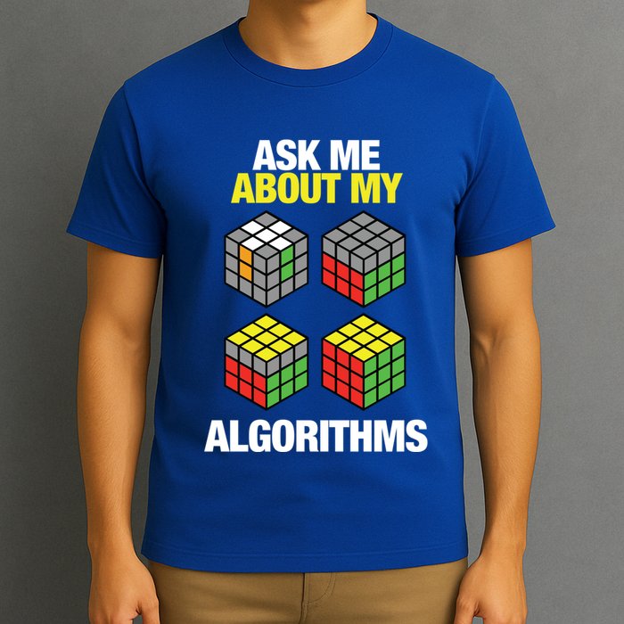 Speed Cubing Puzzle Cuber Cube Algorithms Great Gift T-Shirt