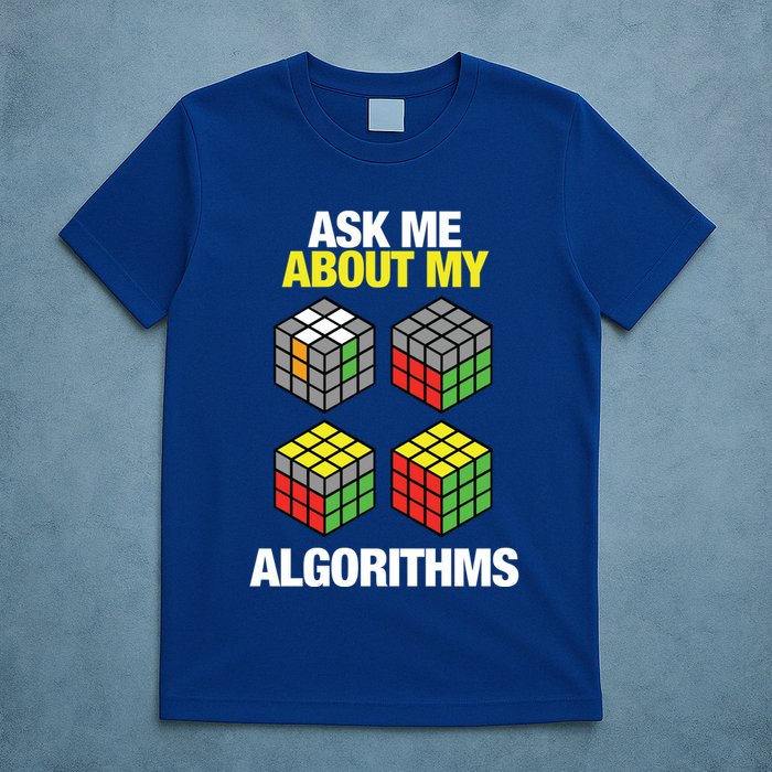 Speed Cubing Puzzle Cuber Cube Algorithms Great Gift T-Shirt