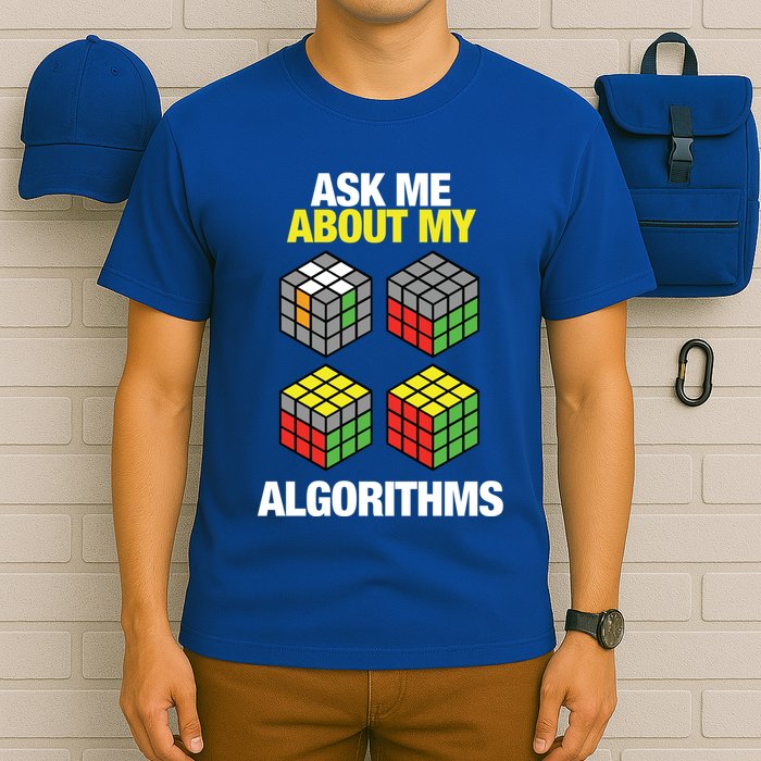 Speed Cubing Puzzle Cuber Cube Algorithms Great Gift T-Shirt