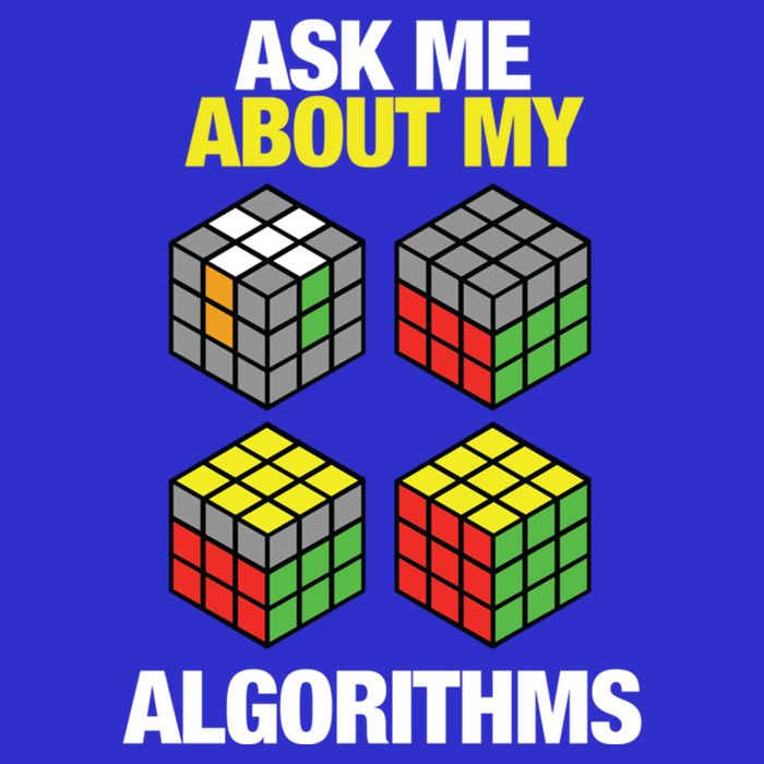 Speed Cubing Puzzle Cuber Cube Algorithms Great Gift T-Shirt