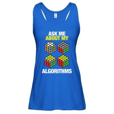 Speed Cubing Puzzle Cuber Cube Algorithms Great Gift Ladies Essential Flowy Tank