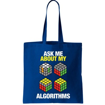Speed Cubing Puzzle Cuber Cube Algorithms Great Gift Tote Bag