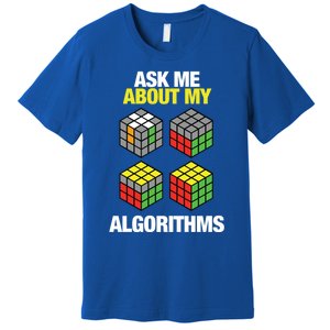 Speed Cubing Puzzle Cuber Cube Algorithms Great Gift Premium T-Shirt