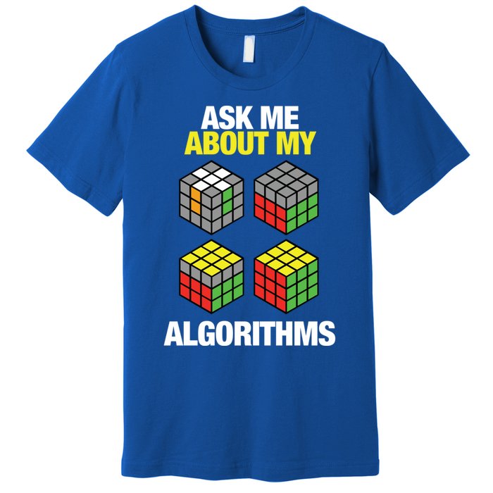 Speed Cubing Puzzle Cuber Cube Algorithms Great Gift Premium T-Shirt