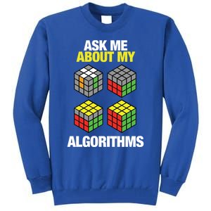 Speed Cubing Puzzle Cuber Cube Algorithms Great Gift Tall Sweatshirt