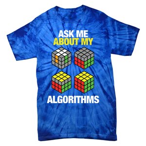 Speed Cubing Puzzle Cuber Cube Algorithms Great Gift Tie-Dye T-Shirt