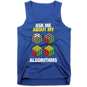 Speed Cubing Puzzle Cuber Cube Algorithms Great Gift Tank Top