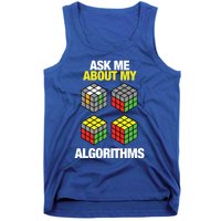 Speed Cubing Puzzle Cuber Cube Algorithms Great Gift Tank Top