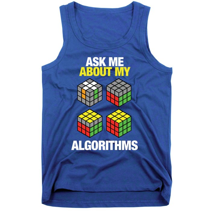 Speed Cubing Puzzle Cuber Cube Algorithms Great Gift Tank Top