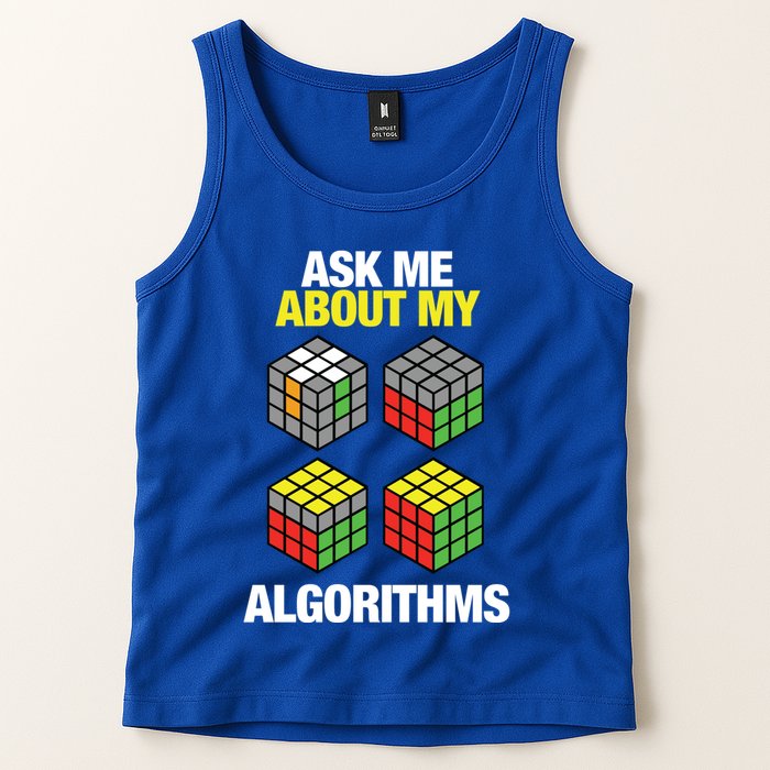 Speed Cubing Puzzle Cuber Cube Algorithms Great Gift Tank Top