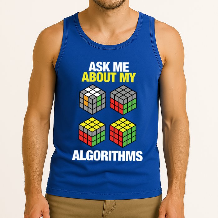 Speed Cubing Puzzle Cuber Cube Algorithms Great Gift Tank Top