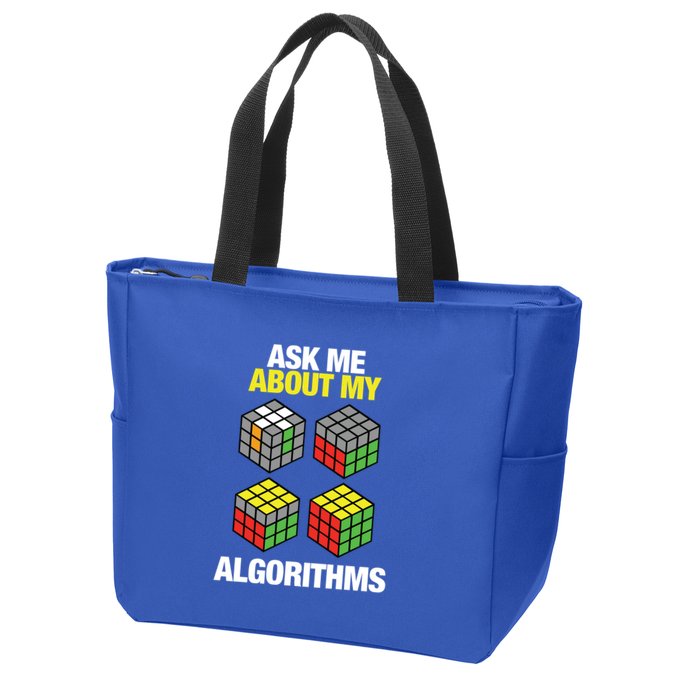 Speed Cubing Puzzle Cuber Cube Algorithms Great Gift Zip Tote Bag