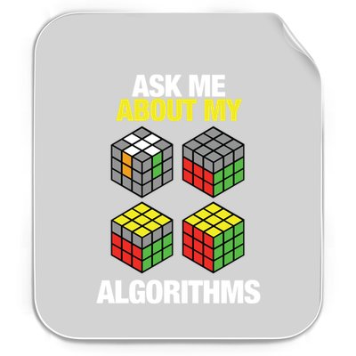 Speed Cubing Puzzle Cuber Cube Algorithms Great Gift Permanent Decal Sticker