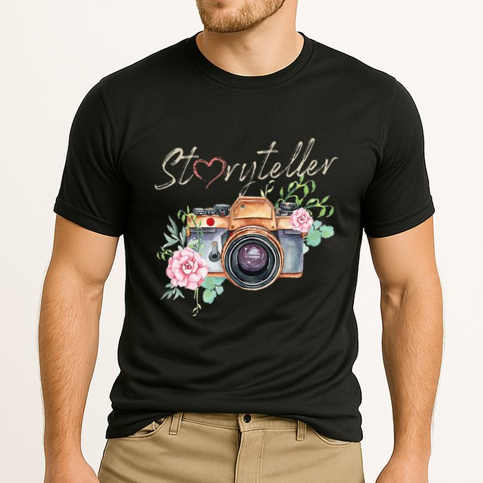 Storyteller Camera Photography Photographer Cameraman Ideas Cooling Performance Crew T-Shirt