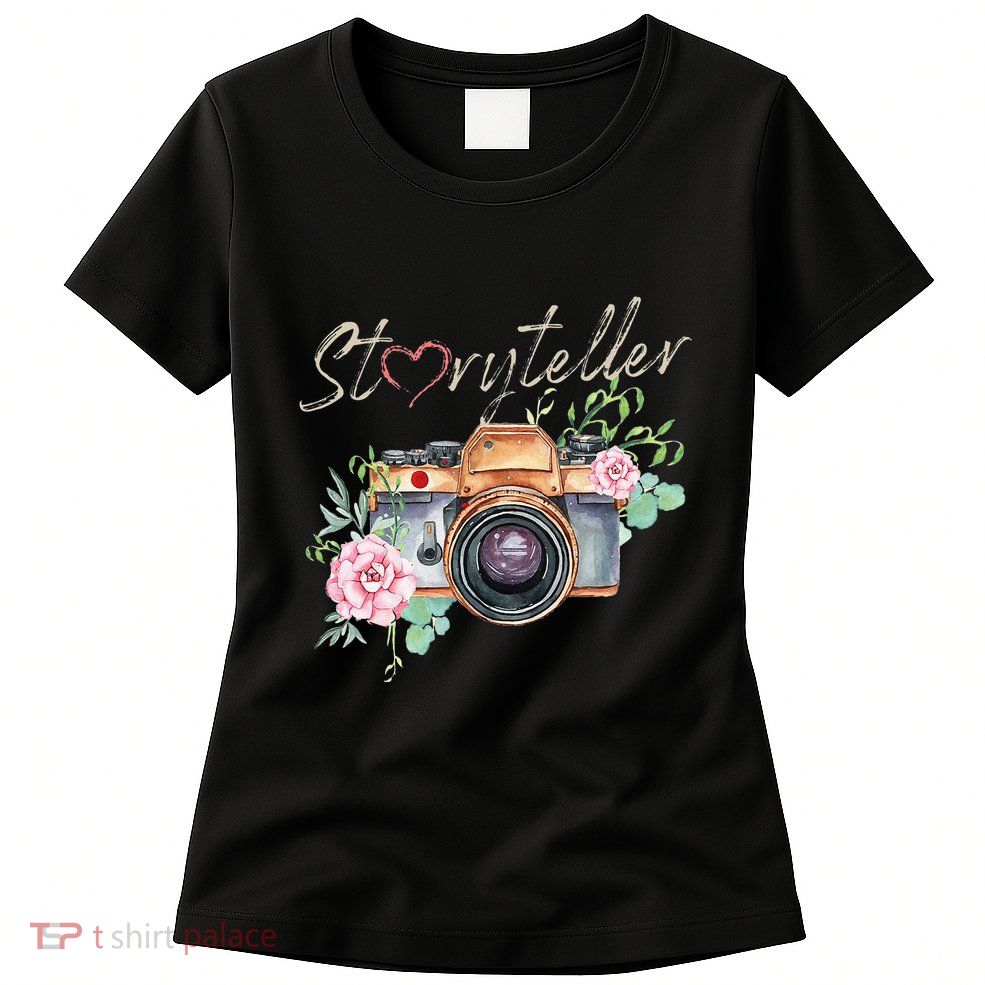 Storyteller Camera Photography Photographer Cameraman Ideas Womens T-Shirt