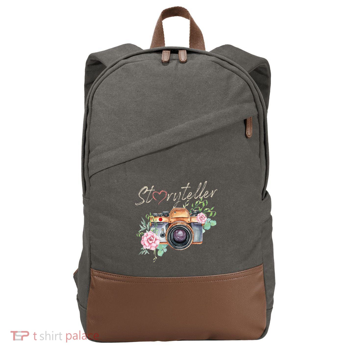 Storyteller Camera Photography Photographer Cameraman Ideas Cotton Canvas Backpack