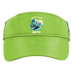 Squirrel Catcher Protect Your Nuts Funny Baseball Cute Gift Adult Drive Performance Visor