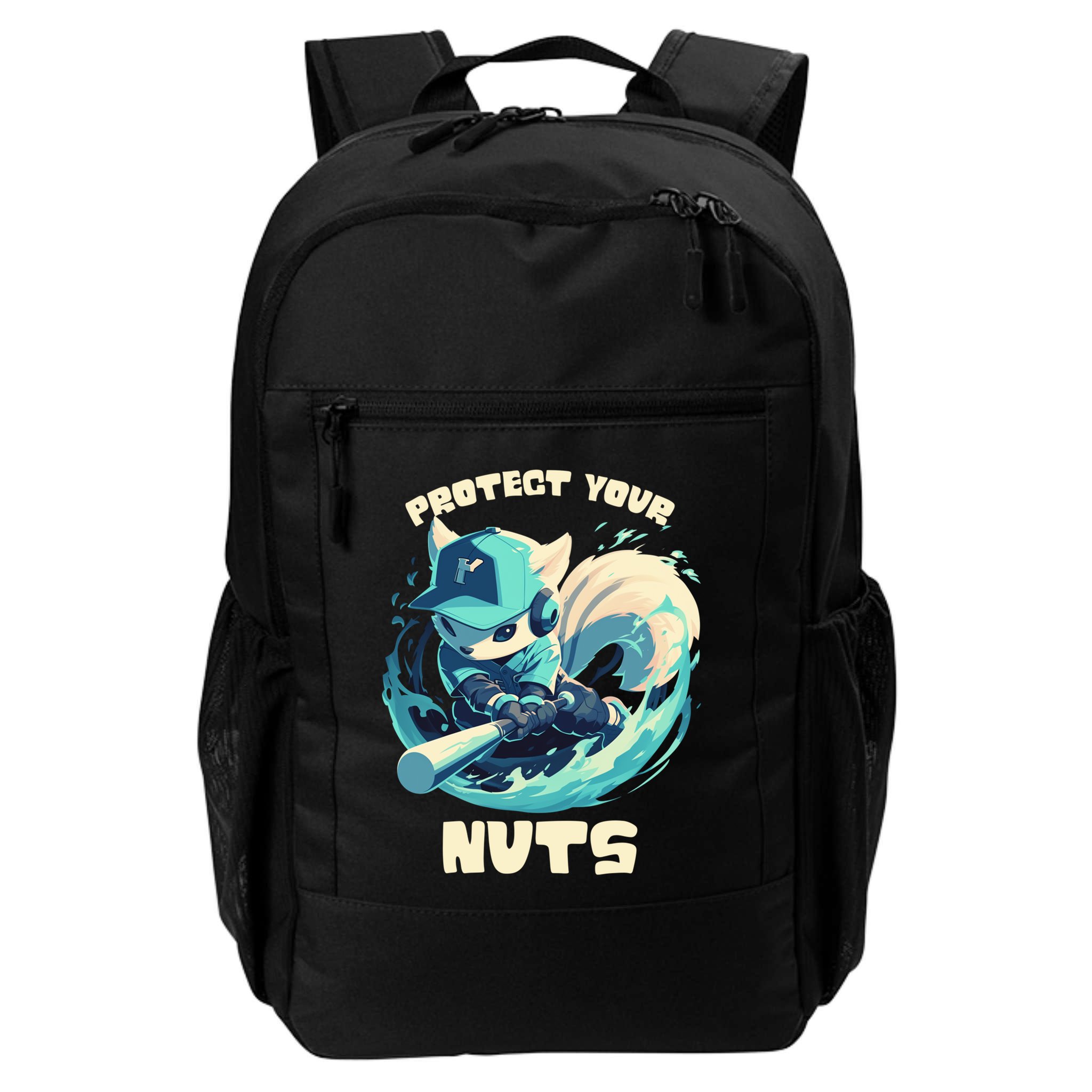 Squirrel Catcher Protect Your Nuts Funny Baseball Cute Gift Backpack