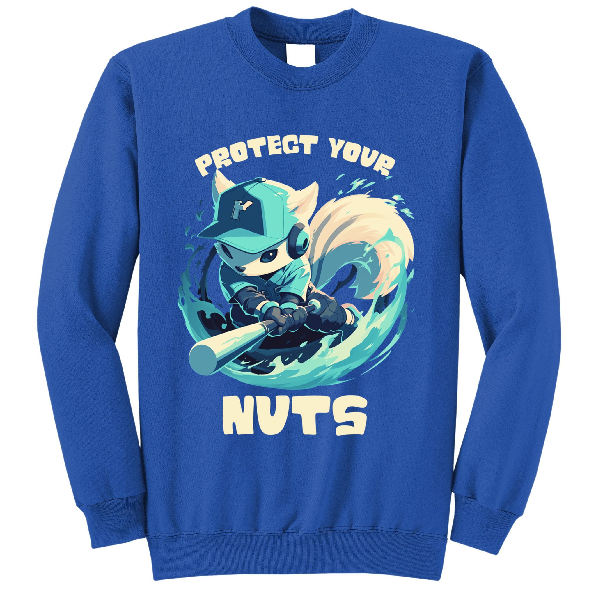 Squirrel Catcher Protect Your Nuts Funny Baseball Cute Gift Sweatshirt