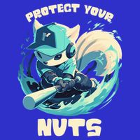 Squirrel Catcher Protect Your Nuts Funny Baseball Cute Gift Sweatshirt