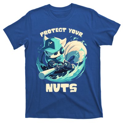 Squirrel Catcher Protect Your Nuts Funny Baseball Cute Gift T-Shirt