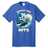 Squirrel Catcher Protect Your Nuts Funny Baseball Cute Gift Tall T-Shirt