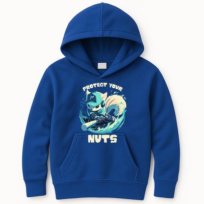 Squirrel Catcher Protect Your Nuts Funny Baseball Cute Gift Kids Hoodie